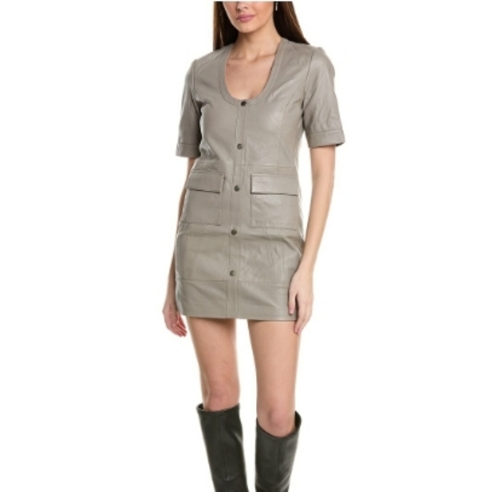 Walter Baker Sand Leather Harlynn Dress